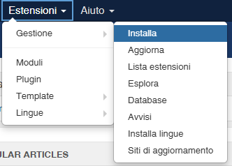 Aggiungi un nuovo plugin Joomla da Estensioni