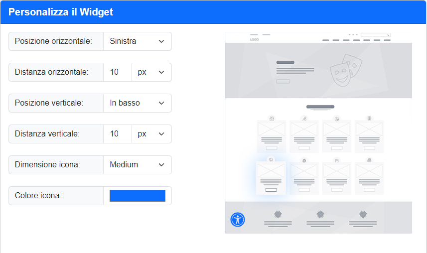 Configuratore Widget